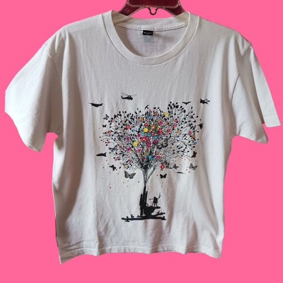 Design T-shirts Store Graphic T-Shirt Tree Design Size Medium - Picture 10 of 12